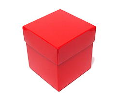 Cubebox appr. 375gr Red laque Gold